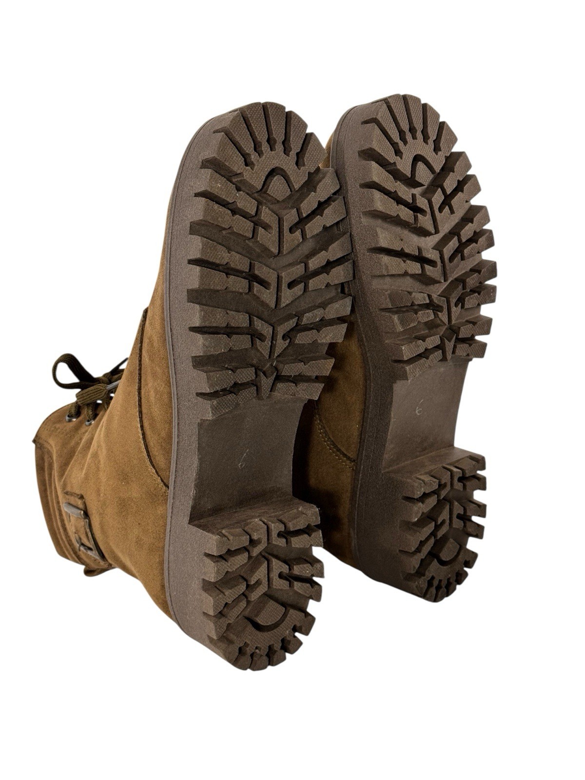 Calzado Yaki Boots Women’s 11 Suede Brown Lace-Up Ankle Western Boho Handcraft