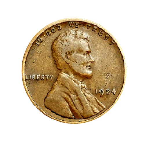 1924 Lincoln Wheat Penny Cent - G/VG Good or Better Very Nice