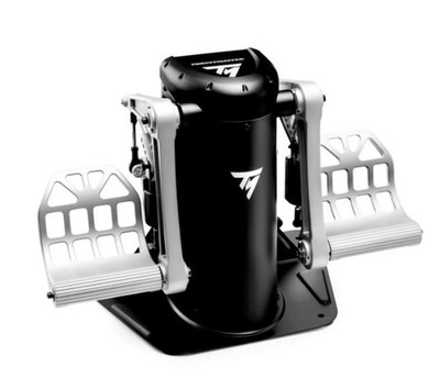 Thrustmaster 2960809 Tpr Rudder Black Silver Usb  Flight Sim Analogue Pc ~E~