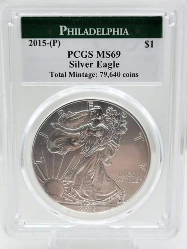 Photo of a 2015-P American Silver Eagle from an eBay listing that sold on Jul 22, 2026