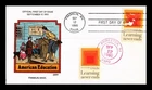 DR JIM STAMPS US COVER EDUCATION FDC COLLINS HAND PAINTED DAMAGED STAMP