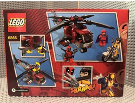 Lego 6866 Marvel Wolverine's Chopper Showdown Sealed Free shipping