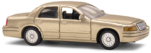 Vehículo Walthers HO 933-1240 1998 Crown Victoria sedán de 4 puertas - montado plateado | Zustand: New