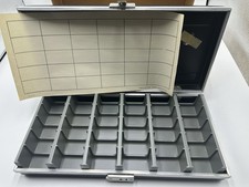 SMITH VICTOR Metal Storage Case For Slides W/ Original Box