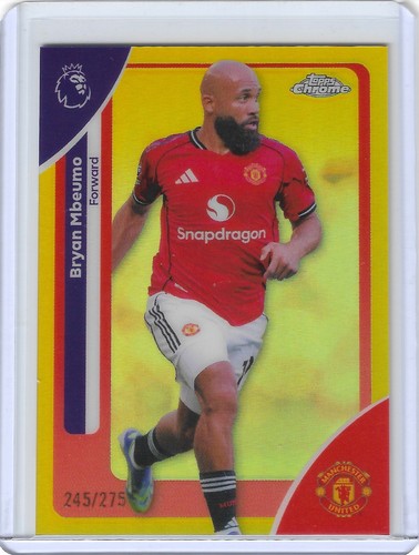 Topps Chrome Premier League 2026 Bryan Mbeumo Yellow Refractor Numbered /275