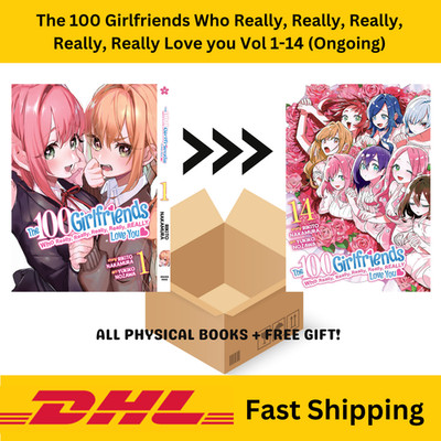 The 100 Girlfriends English Manga Vol.1-16 Full Set Rikito Nakamura Fast Ship