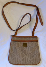 LAUREN Ralph Lauren Logo Fabric Slim Crossbody Purse Bag-NICE