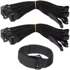 Straps with The Plastic Buckle Band Luggage Strap Adjustable Storage Ties Black