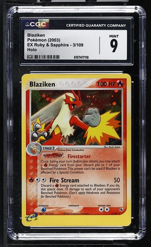 Blaziken graded CGC 9 for sale on eBay