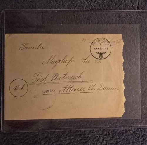 1OO% ORIGINAL WW2 GERMAN ARMY SOLIDERS FAMILY LETTER WITH LETTER