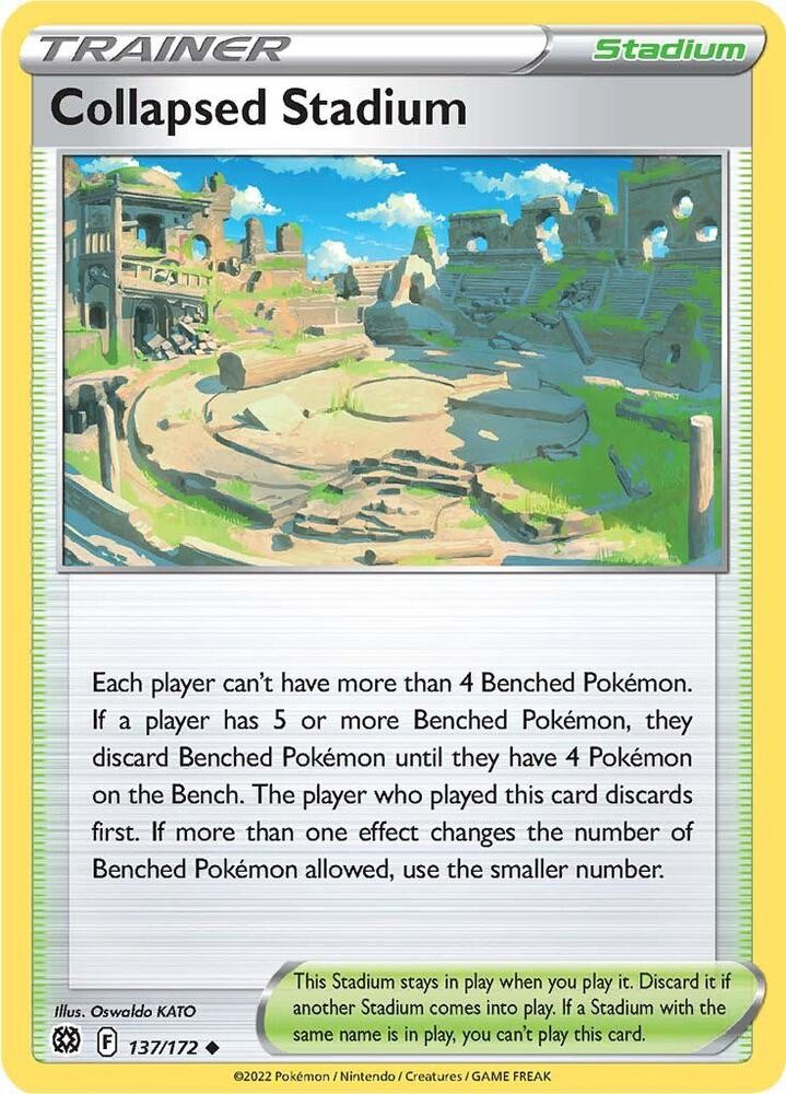 Collapsed Stadium 137/172 Uncommon Brilliant Stars Pokemon NM/LP