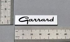Garrard Badge Logo Emblem for Turntable Base Plinth Premium Silver With Adhesive