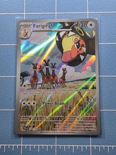 Pokémon Illustrazione Farigiraf Rara Carta Holo Full Art Paldea Evoluta 228/193