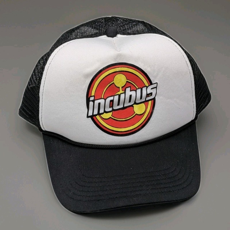 VTG Incubus Band Snapback Hat Mens Trucker Rope