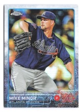 2015 Topps Chrome Baseball Refractor #197 Mike Minor Atlanta Braves
