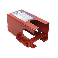 Anhängerschloss Kastenschloss Kupplungsschloss Anhänger Diebstahlsicherung Rot