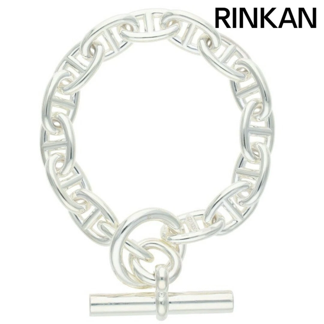 HERMÈS Hermes Chaine d'Ancre MM Sheine Caviglia Argento Bracciale Uomo 15LINK Usatoca5ca