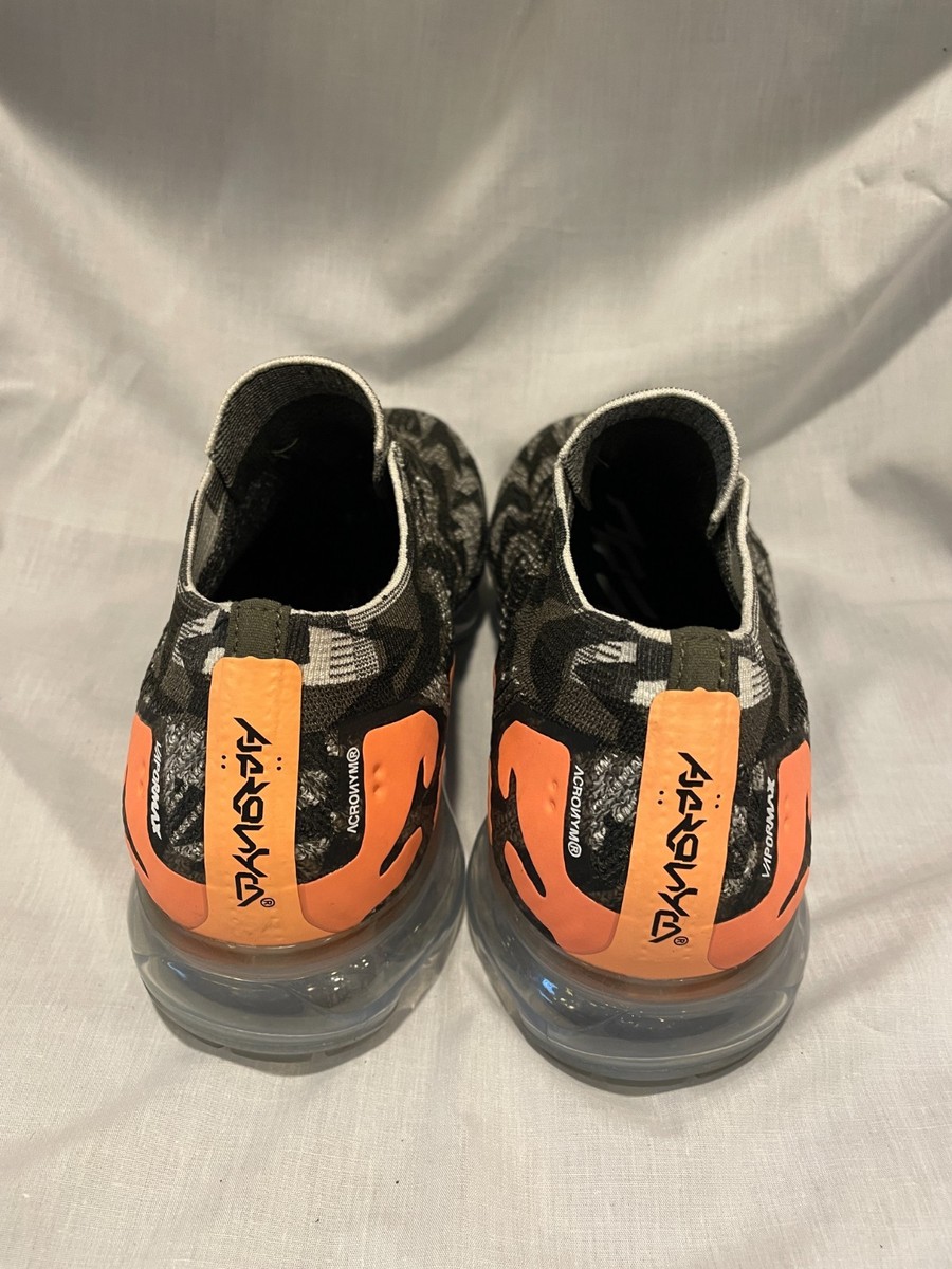 Nike Vapormax FK Moc 2 x Acronym Mens 9 Sail Cargo Khaki AQ0996