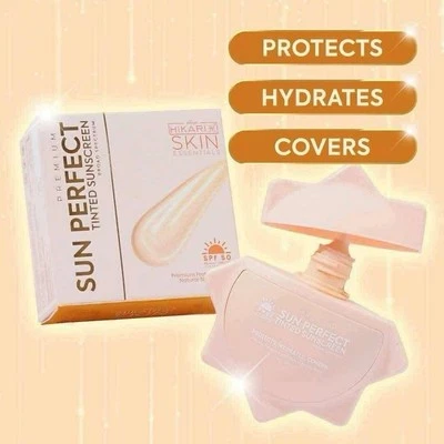 Hikari Skin Premium Sun Perfect Tinted Sunscreen SPF50 Original 50g