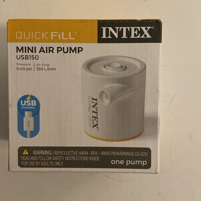 Intex Quick-Fill Mini Air Pump USB150 Portable USB Powered Inflator