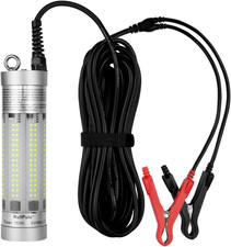 150W 20900Lm Underwater Fishing Light, IP68 Waterproof Aluminum Super Bright Nig