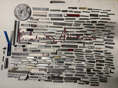 Vintage HSS Lathe Tool Bits Lot   Empire Rockwell Rex Cleveland Mixed Sizes