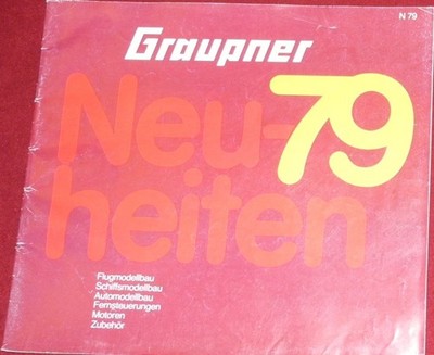 Graupner Modellbau Katalog  Neuheiten N79 gebrauchter Zustand mit Preisliste