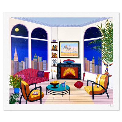 Fanch Ledan ''Dalinean Skyscrapers'' Hand Signed Limited Edition Serigraph