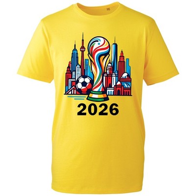Fußball WM T-Shirt Team Support Olympia Pokal Geschenk Herren Unisex Tee