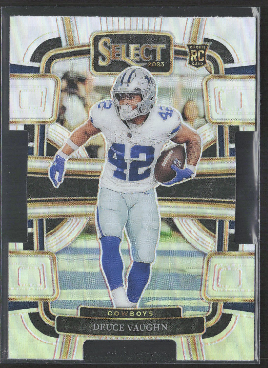 Deuce Vaughn 2023 Select Silver Prizms Die Cuts RC #28 - Dallas Cowboys