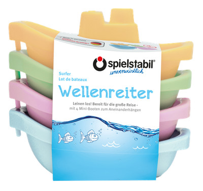 Spielstabil 3729 Wellenreiter Minibootset - pastell
