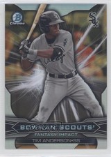 2015 Bowman Draft Scouts Fantasy Impact Refractor Gold 47/50 Tim Anderson 4l3