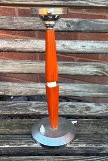 Art Deco Butterscotch Amber Bakelite Lamp
