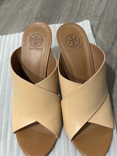Tory Burch Perspex Color Cube Color Block Leather Wedge Size 8M - Picture 2 of 9