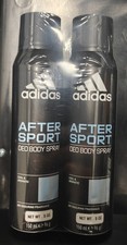 Adidas After Sport Deodorant Body Spray Cool  Aromatic 5 Oz. Lot Of 2