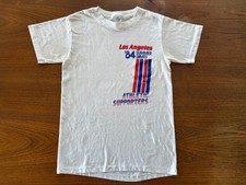 Vintage 1984 Los Angeles Summer Games Athletic Supporters T-Shirt USA Small