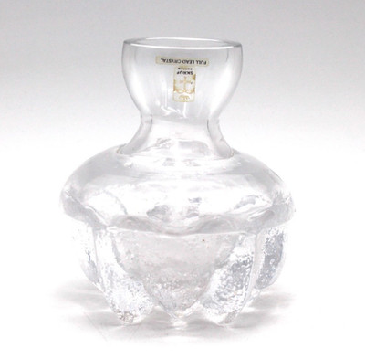 Vase aus der Serie ''Orrefors Corona'' von Lars Hellsten für Skruf