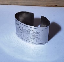 MULINO BIANCO GADGET 1991 PORTATOVAGLIOLI IN METALLO CROMATO CON INCISIONE