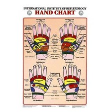 New Reflexology Hand Charts 22"x17"
