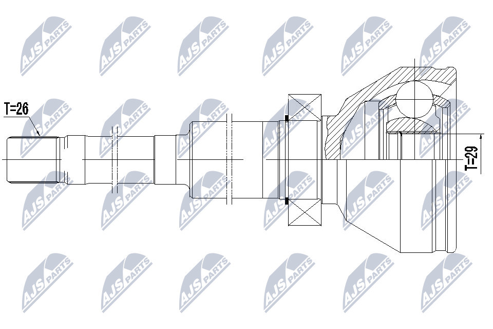 Inner Cv Joint Right For Volvo Xc90 2.4D D5, 2.5T T5 2002-08.2006 - Image 9