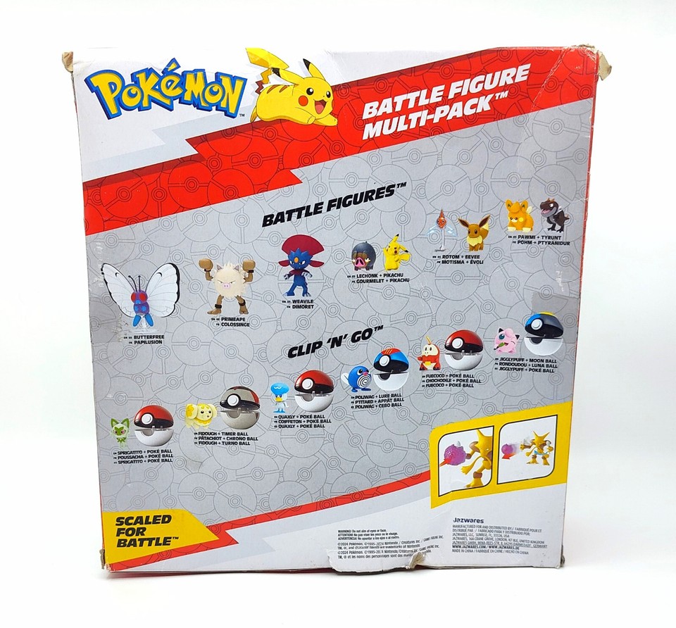 Pokemon Battle Ready MultiPack 10 Character Action Figure Set *Damaged