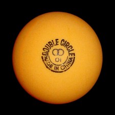38mm Double Circle 3 star ping pong balls, ORANGE, one gross 12 dozen  ON SALE