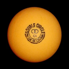 38mm Double Circle 3 star ping pong balls, ORANGE, one dozen***ON SALE