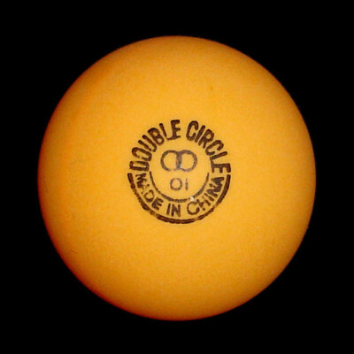 38mm Double Circle 3 star ping pong balls, ORANGE, one dozen***ON SALE