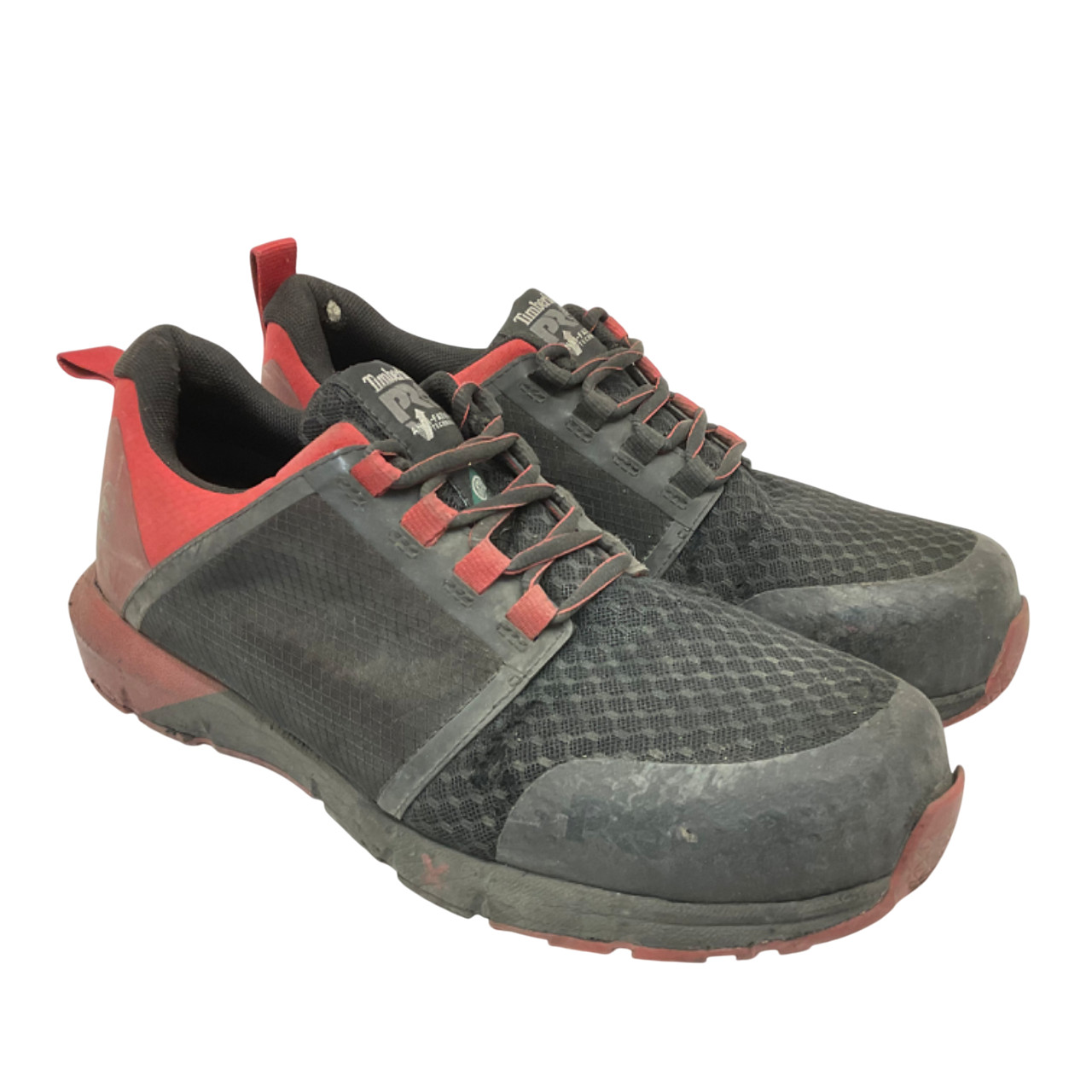 Timberland PRO Men's Radius Comp. Toe Work Shoes A29C6 Black/Red Size 9W