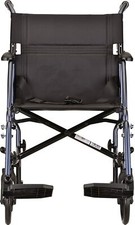 Nova 18" Lightweight Aluminum Frame Folding Transport Chair Wheelchair NEW