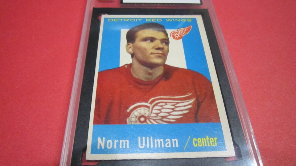 1959-60 Topps Norm Ullman #45 KSA 8 NM-MT Detroit Red Wings HOF *SHARP* ! - Image 3 of 4