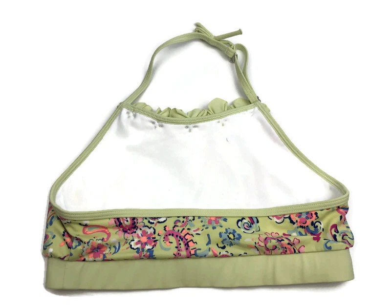 Lands End Niñas Talla 14 Traje de Baño Lote de 3 Piezas Paisley Sólido Traje de Baño Conjunto Foto 4 de 4