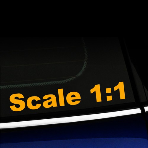 Scale 1:1 - Funny Sticker Decal for MINI Cooper Smart Fiat - You choose color! - Picture 9 of 26