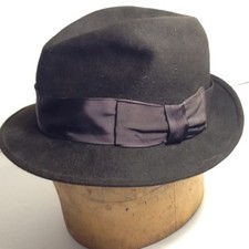 Vintage Stetson Fedora Hat Size 6-7/8 Selv-edge. 3X Beaver